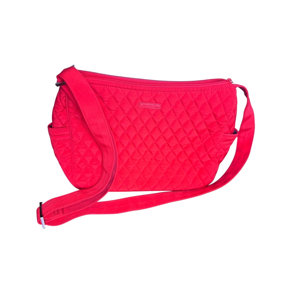 Vera Bradley Red Crossbody Bag Quilted Shoulder‎ Bag Everyday Purse